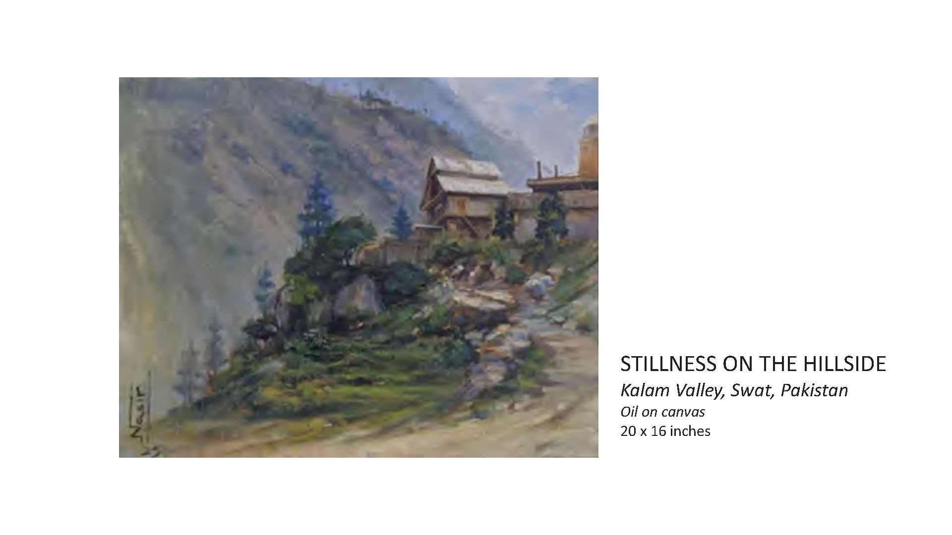 Stillness on the Hillside by Nasir Shehzad